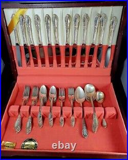 Oneida Ltd. 1881 Rogers ENCHANTMENT Silverware 72 Piece Set