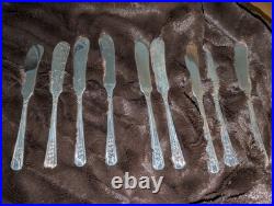 Oneida ROSALIE WM A Rogers A1 Plus Lot Silverplate Flatware 82 Pieces Case 1938