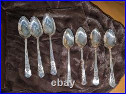 Oneida ROSALIE WM A Rogers A1 Plus Lot Silverplate Flatware 82 Pieces Case 1938