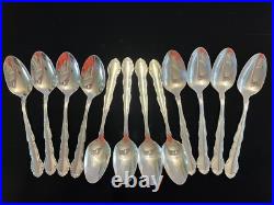 Oneida Rogers Silver Plate Flirtation 60 Piece Service For 12 Tableware Flatware