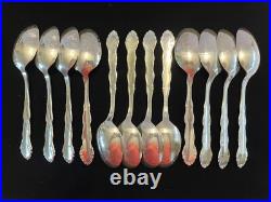 Oneida Rogers Silver Plate Flirtation 60 Piece Service For 12 Tableware Flatware