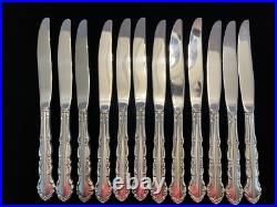 Oneida Rogers Silver Plate Flirtation 60 Piece Service For 12 Tableware Flatware