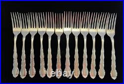 Oneida Rogers Silver Plate Flirtation 60 Piece Service For 12 Tableware Flatware