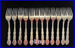 Oneida Rogers Silver Plate Flirtation 60 Piece Service For 12 Tableware Flatware