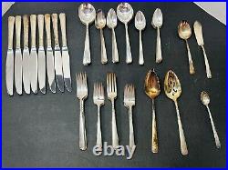 Oneida Silverplate 1881 Rogers BROOKWOOD -BANBURY Flatware 53 Pc Set 8 Place Set