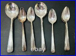 Oneida Silverplate 1881 Rogers BROOKWOOD -BANBURY Flatware 53 Pc Set 8 Place Set