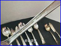 Oneida Silverplate 1881 Rogers BROOKWOOD -BANBURY Flatware 53 Pc Set 8 Place Set