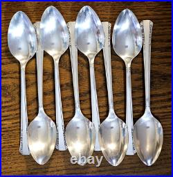 Oneida Silverplate 1881 Rogers Del Mar Silverware Flatware 47 Piece Set Vtg 1939 Oneida Silverplate 1881 Rogers Del Mar Silverware Flatware 47 Piece Set Vtg 1939