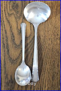 Oneida Silverplate 1881 Rogers Del Mar Silverware Flatware 47 Piece Set Vtg 1939 Oneida Silverplate 1881 Rogers Del Mar Silverware Flatware 47 Piece Set Vtg 1939