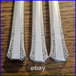 Oneida Silverplate 1881 Rogers Del Mar Silverware Flatware 47 Piece Set Vtg 1939 Oneida Silverplate 1881 Rogers Del Mar Silverware Flatware 47 Piece Set Vtg 1939