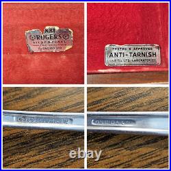 Oneida Silverplate 1881 Rogers Del Mar Silverware Flatware 47 Piece Set Vtg 1939 Oneida Silverplate 1881 Rogers Del Mar Silverware Flatware 47 Piece Set Vtg 1939