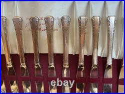 Oneida Silverplate 1881 Rogers Del Mar Silverware Flatware 95 Piece Set 1939 Oneida Silverplate 1881 Rogers Del Mar Silverware Flatware 95 Piece Set 1939