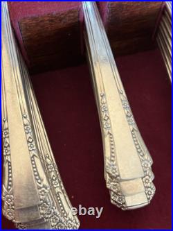 Oneida Silverplate 1881 Rogers Del Mar Silverware Flatware 95 Piece Set 1939 Oneida Silverplate 1881 Rogers Del Mar Silverware Flatware 95 Piece Set 1939