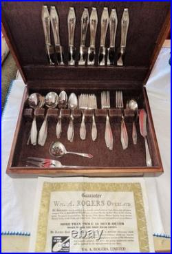 Oneida Vtg. Flatware Wm A Rogers Overlaid Countess I Baroness Silverplate 1929