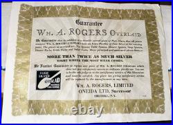 Oneida Vtg. Flatware Wm A Rogers Overlaid Countess I Baroness Silverplate 1929