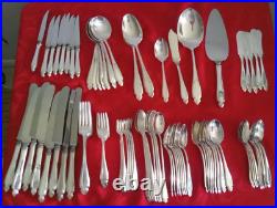 Oneida Wm. A. Rogers silverplate Cardinal 1920 mixed lot of 95 pieces