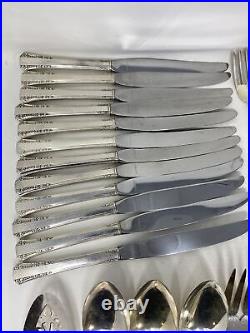 Oneida by Rogers Del Mar Set for 12 1881 Silver Plate 68 Pieces Flatware Set