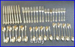 Original Rodgers Extra Plate Flatware Set of 48ps Wm Rogers MFG CO MAGNOLIA 1951