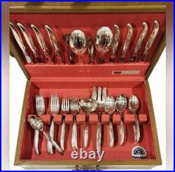 Original Vintage Silver Plate Flatware Silverware Fine Art Utensil Service for 8