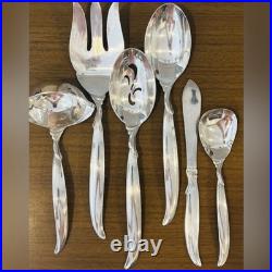 Original Vintage Silver Plate Flatware Silverware Fine Art Utensil Service for 8