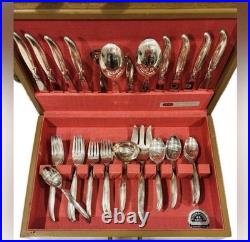 Original Vintage Silver Plate Flatware Silverware Fine Art Utensil Service for 8