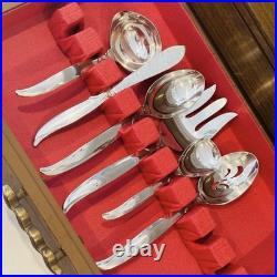 Original Vintage Silver Plate Flatware Silverware Fine Art Utensil Service for 8