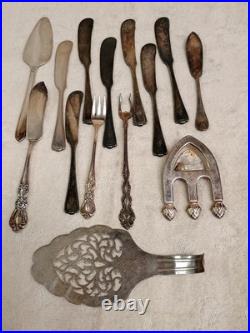 Over 100 Vintage Rogers Oneida Silverplate Flatware Lg Serving, Ornate