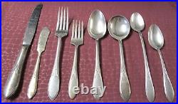 PICKWICK 165 Pc Antique Rogers Silverplate 1938 No Monograms with Box L