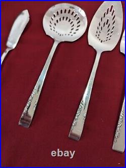 PROPOSAL 1954 / 1881 ROGERS ONEIDA Set of 8 SILVER PLATE WithBox Silverware 53 Pcs