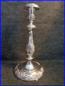 Pair of Heritage 1847 Rogers Bros Silver Plated Vintage Candle Stick Holders