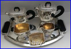 ° Parisian Art Deco Tea Coffee Set Ravinet d'Enfert 1920s Roger Latouche Museum