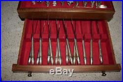 RARE 125 Pc. FIRST LOVE 1847 Rogers Bros Silverware Set Full with Box