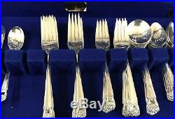 ROGERS BROS 12 PLACE SETTINGS ETERNALLY YOURS SILVERPLATE FLATWARE 63 Piece Full