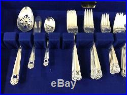 ROGERS BROS 12 PLACE SETTINGS ETERNALLY YOURS SILVERPLATE FLATWARE 63 Piece Full