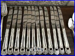 ROGERS BROS 12 PLACE SETTINGS ETERNALLY YOURS SILVERPLATE FLATWARE 64 Piece Full