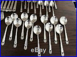 ROGERS BROS 12 PLACE SETTINGS ETERNALLY YOURS SILVERPLATE FLATWARE 64 Piece Full