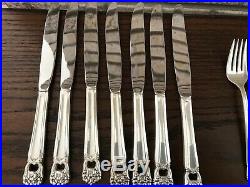 ROGERS BROS 8 PLACE SETTINGS ETERNALLY YOURS SILVERPLATE FLATWARE 41 Piece Full