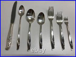 ROGERS & BRO Silver Plate FLATWARE 104 Piece Set + Chest EXQUISITE For 12