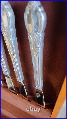 ROGERS SILVERWARE SET 59 pcs WithCHEST ROGERS SILVERWARE SET 59 pcs WithCHEST