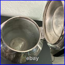 ROGERS SMITH CONNECTICUT 1887 SILVER-PLATE TEAPOT Server Antique Victorian