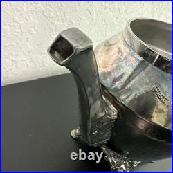 ROGERS SMITH CONNECTICUT 1887 SILVER-PLATE TEAPOT Server Antique Victorian