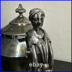 ROGERS SMITH CONNECTICUT 1887 SILVER-PLATE TEAPOT Server Antique Victorian
