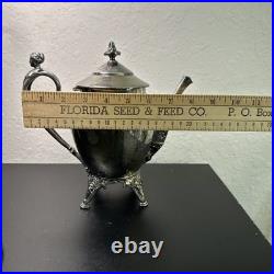 ROGERS SMITH CONNECTICUT 1887 SILVER-PLATE TEAPOT Server Antique Victorian