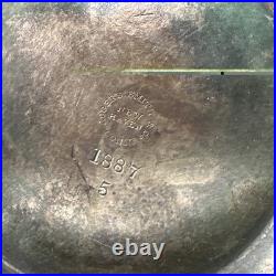 ROGERS SMITH CONNECTICUT 1887 SILVER-PLATE TEAPOT Server Antique Victorian