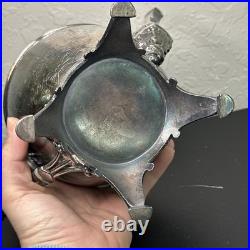 ROGERS SMITH CONNECTICUT 1887 SILVER-PLATE TEAPOT Server Antique Victorian