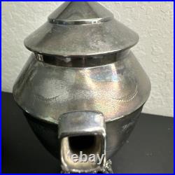 ROGERS SMITH CONNECTICUT 1887 SILVER-PLATE TEAPOT Server Antique Victorian READ