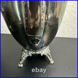 ROGERS SMITH CONNECTICUT 1887 SILVER-PLATE TEAPOT Server Antique Victorian READ