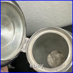 ROGERS SMITH CONNECTICUT 1887 SILVER-PLATE TEAPOT Server Antique Victorian READ