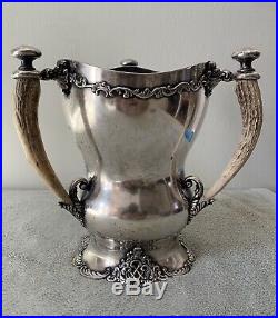 Rare Antique 1883 F. B Rogers Newport Ri Horticultural Silver Plate Trophy Award