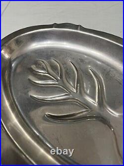 Rare FB Rogers Sterling Silver Miniature Well And Tree Serving Platter Plate